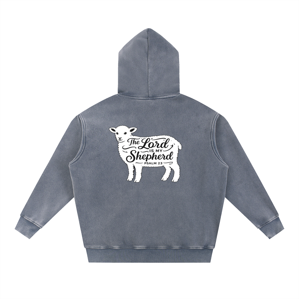 Snow Wash Fleece Oversize Hoodie