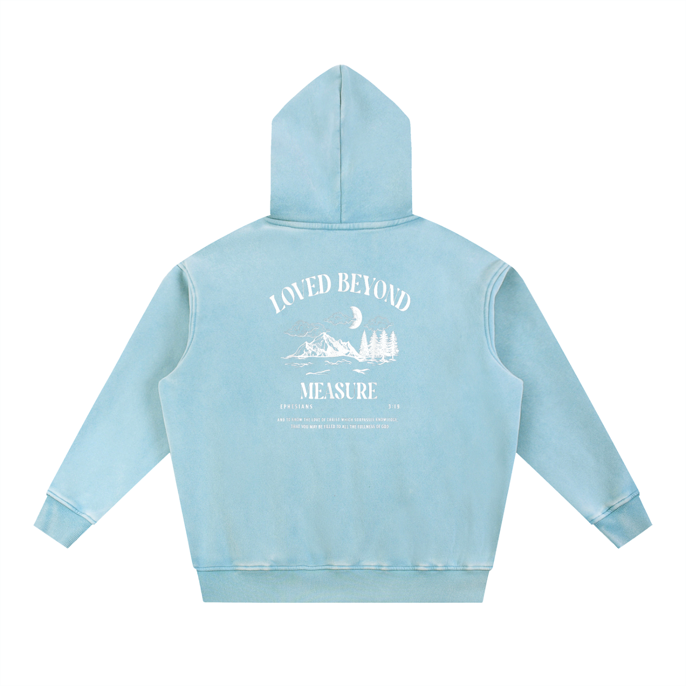 Snow Wash Fleece Oversize Hoodie