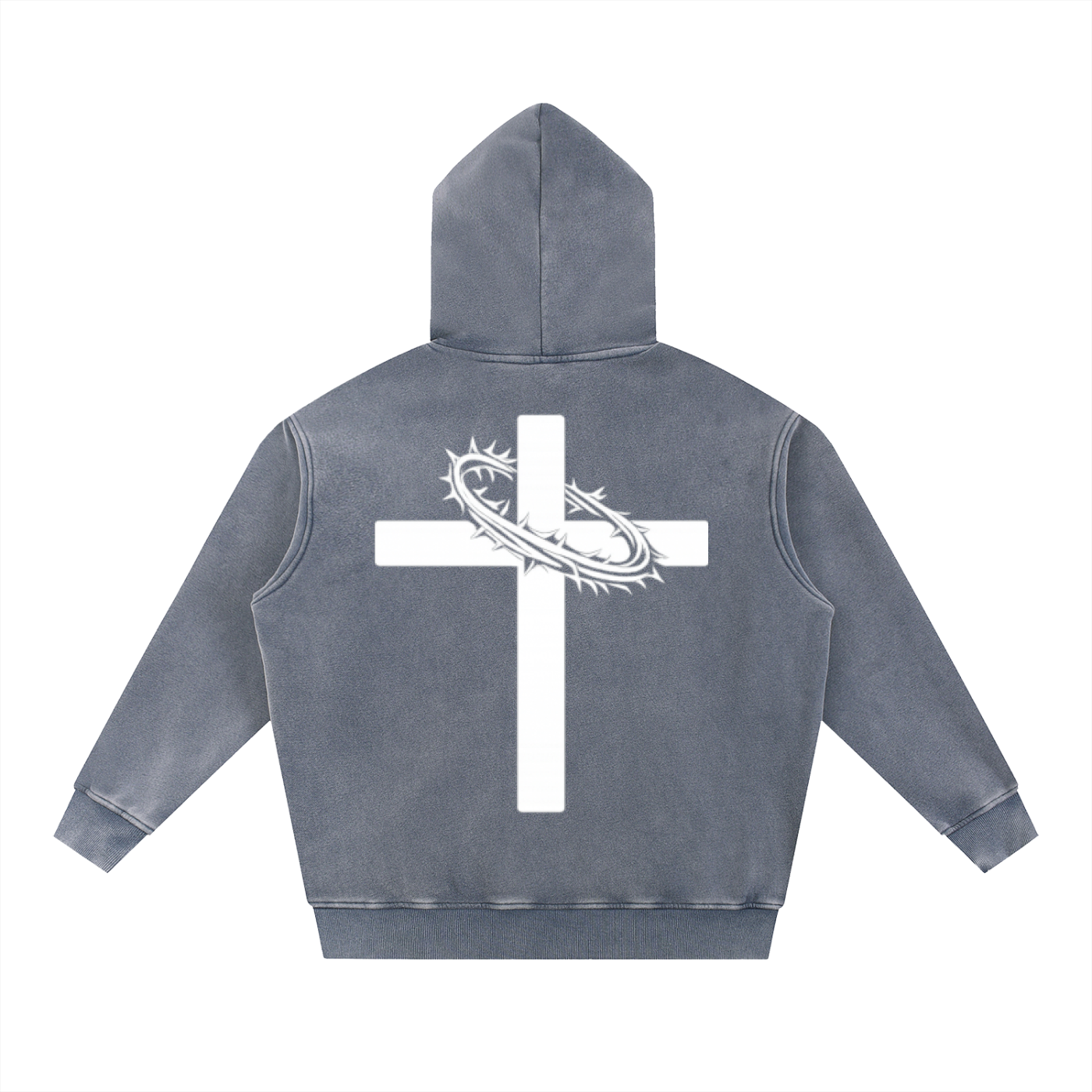 Snow Wash Fleece Oversize Hoodie