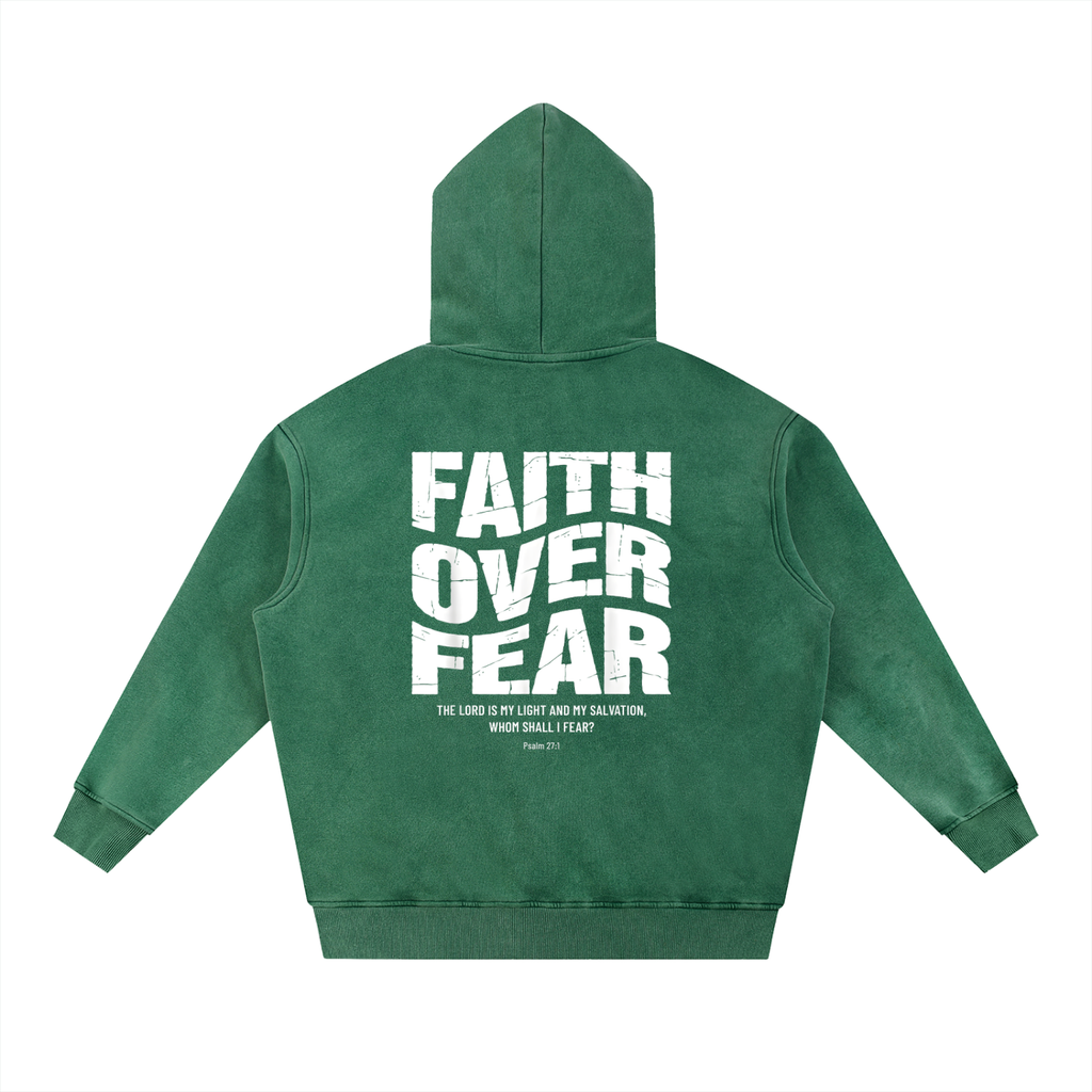 Snow Wash Fleece Oversize Hoodie