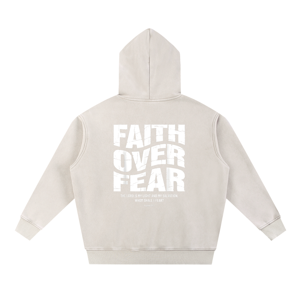 Snow Wash Fleece Oversize Hoodie