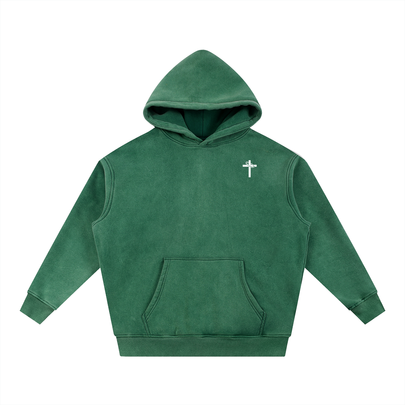 Snow Wash Fleece Oversize Hoodie