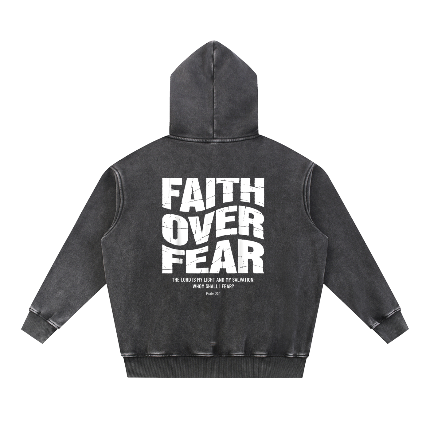 Snow Wash Fleece Oversize Hoodie