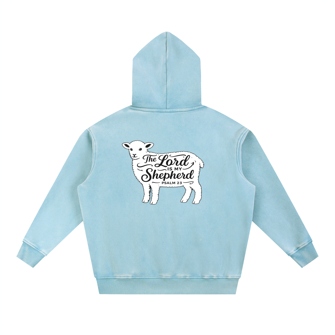 Snow Wash Fleece Oversize Hoodie