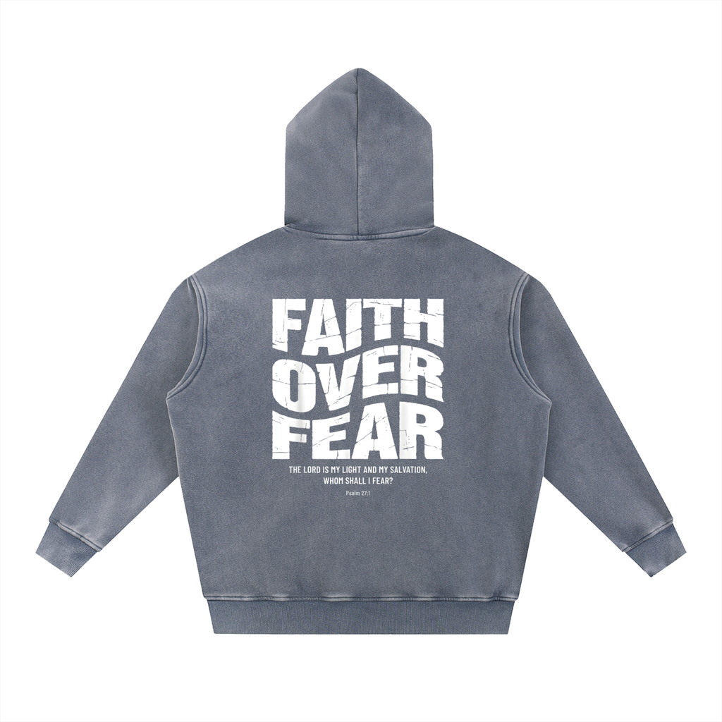 Snow Wash Fleece Oversize Hoodie