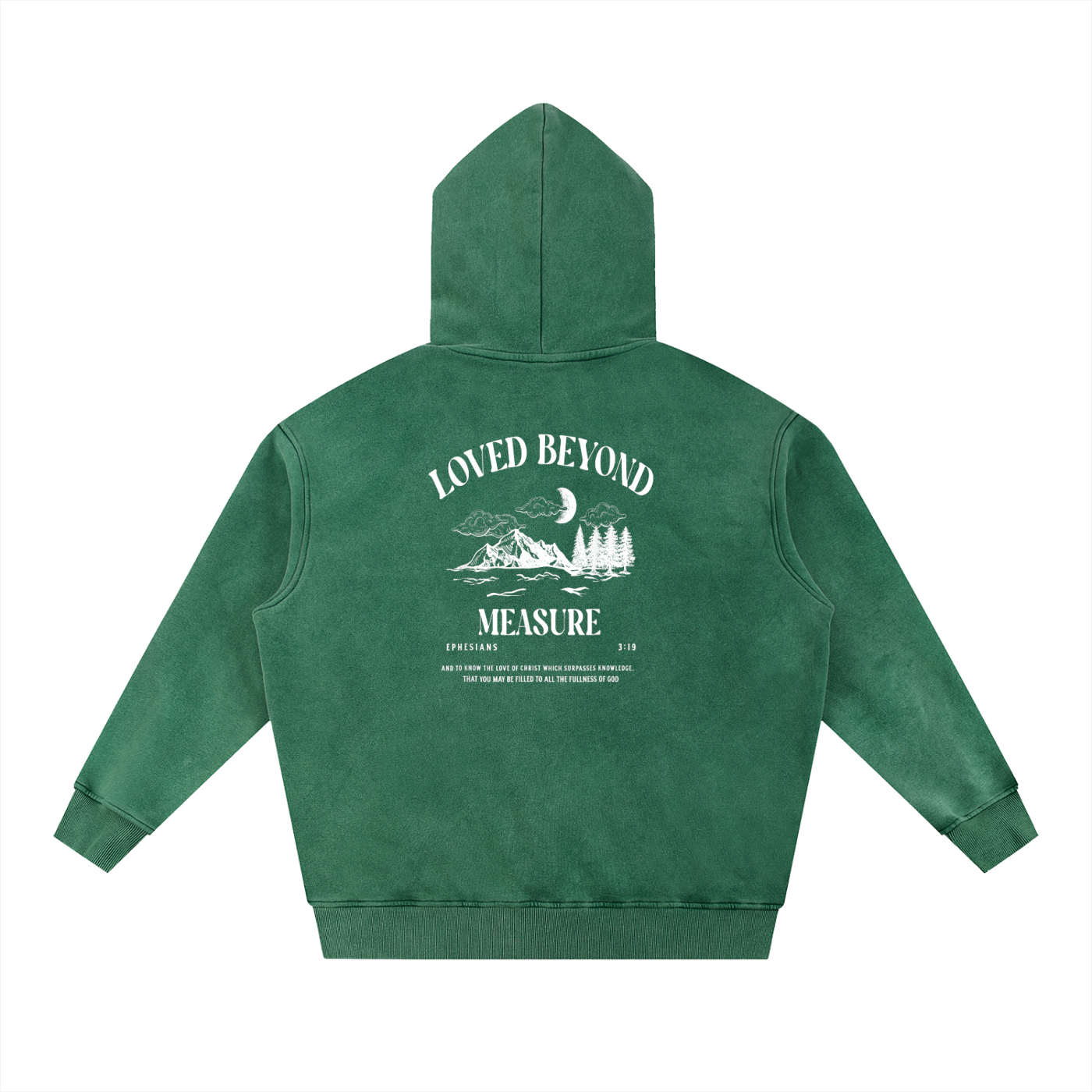 Snow Wash Fleece Oversize Hoodie
