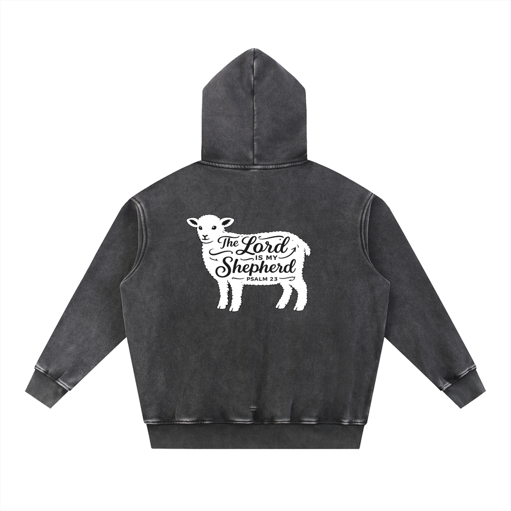 Snow Wash Fleece Oversize Hoodie